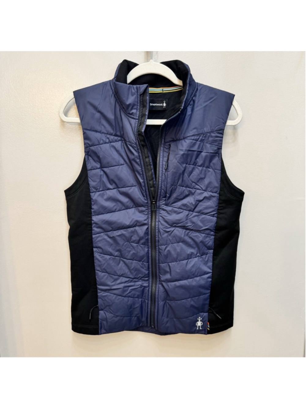 SmartWool Smartloft Puffer Vest Men's Small color Deep Navy Merino Wool Fill